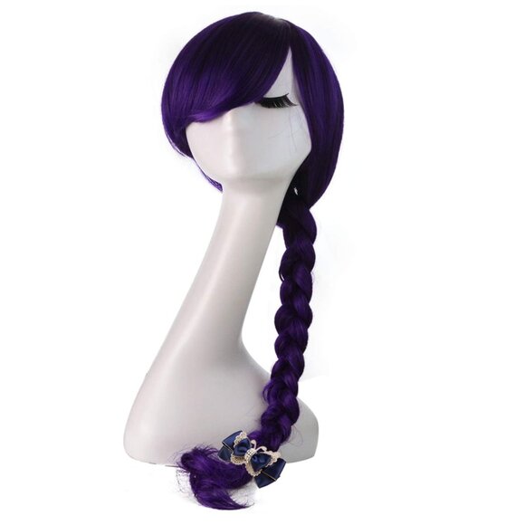 Curly Cosplay Wig Purple Halloween Wig main image 6